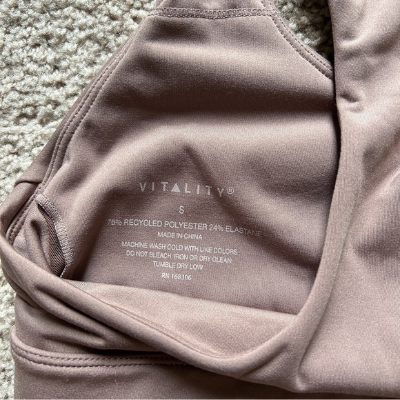 Vitality Revive Racer Mauve Sports Bra Size Small - Picture 4 of 6